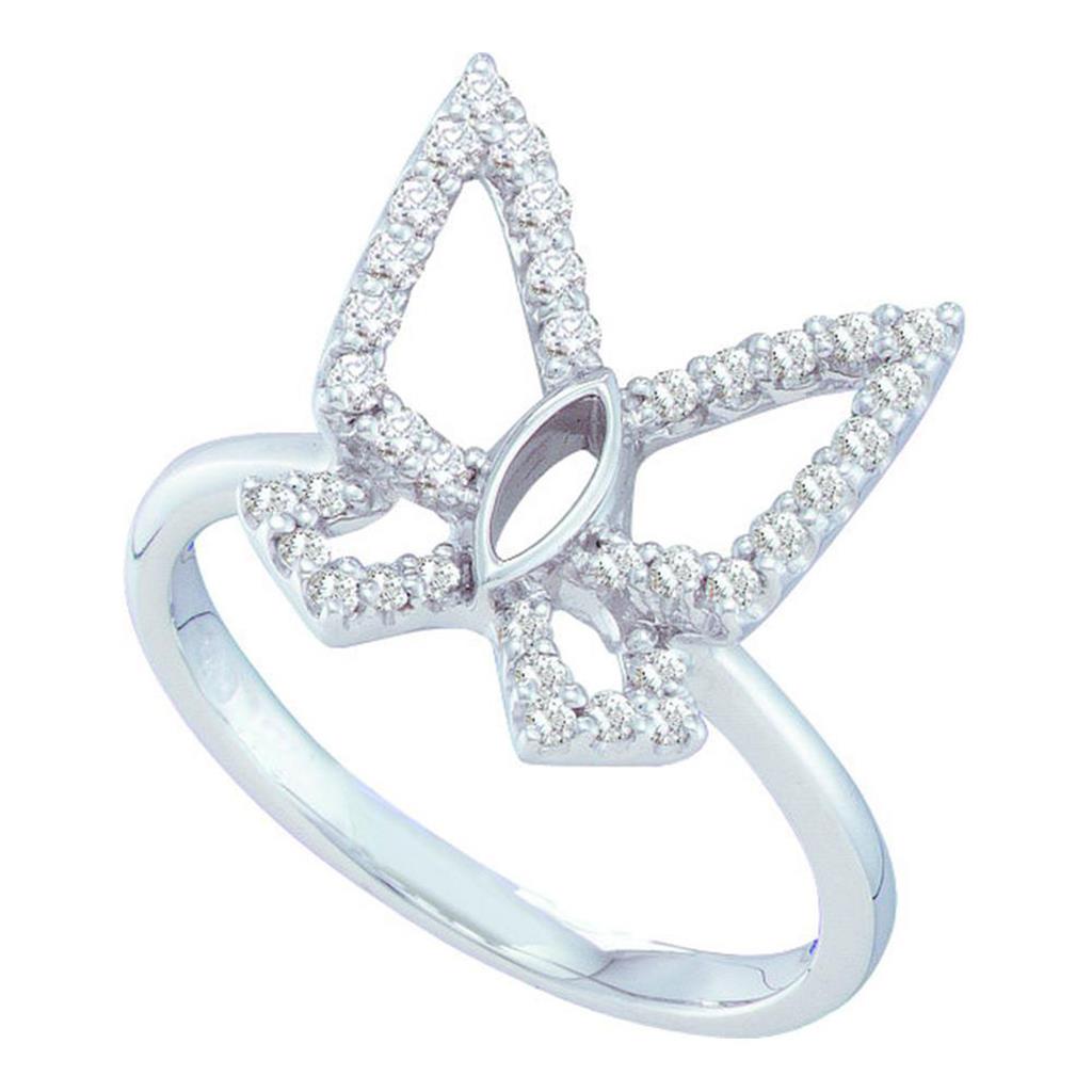 1/3CTW-Diamond BUTTERFLY RING