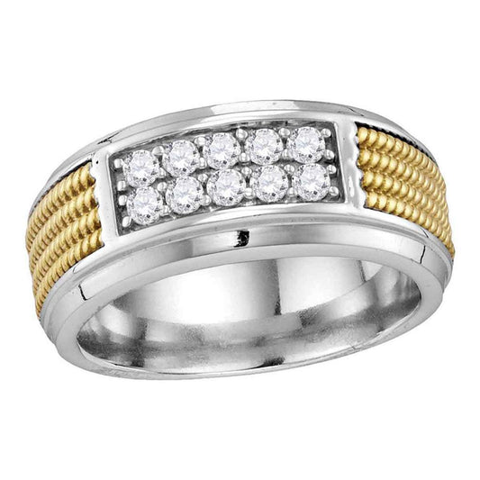 1/2CTW-Diamond MENS BAND