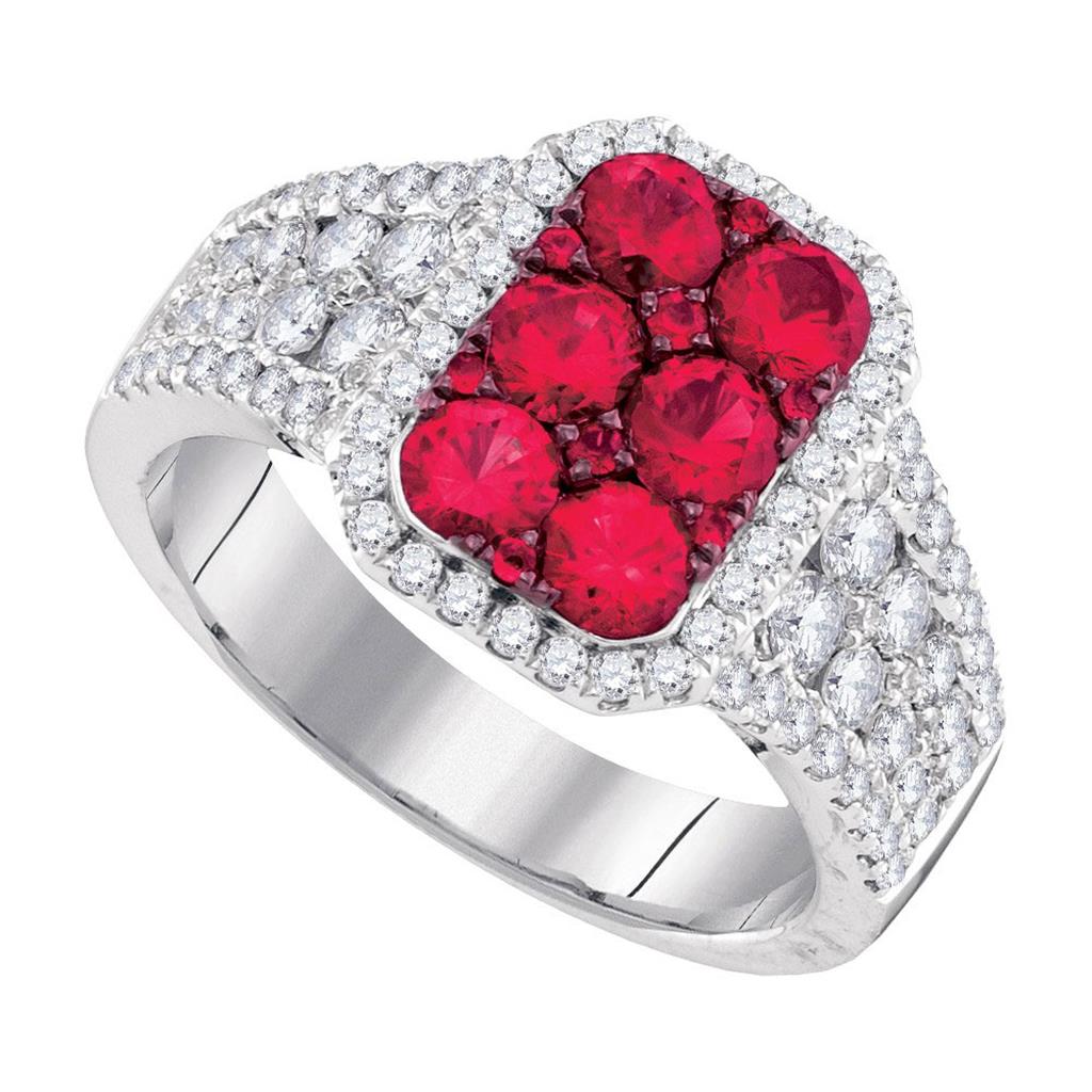 1/5CTW-Diamond 1 (MIN)CT RUBY RING