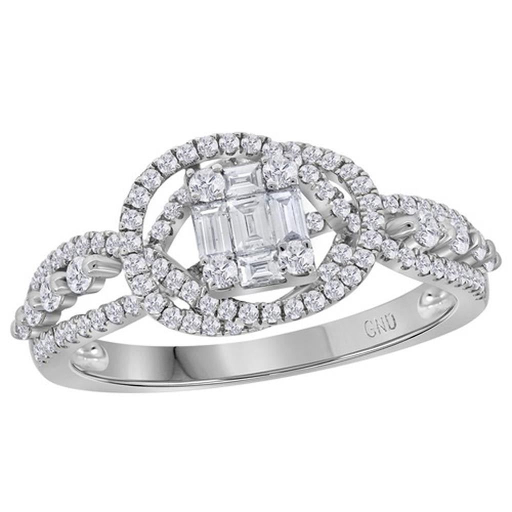 5/8CTW-Diamond 1/5CT-CRD BRIDAL RING