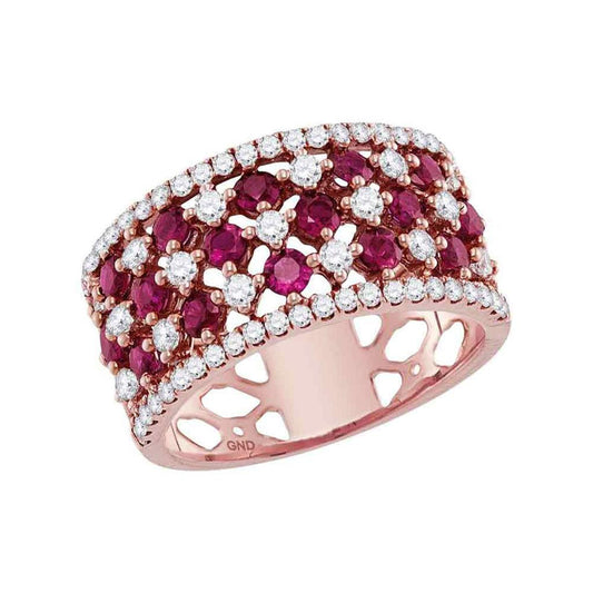 3/4CTW-Diamond 1 CT-RUBY RING