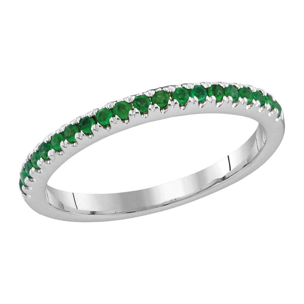 1/5CTW-Diamond EMERALD BAND