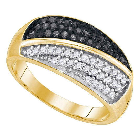 1/2CTW-Diamond BLACK  BAND