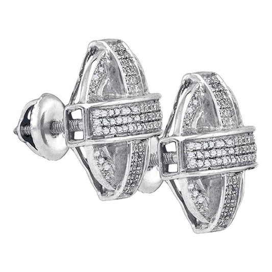 3/8CT-Diamond MICR-PAVE EARRINGS