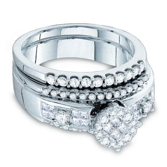 3/4CT-Diamond SOLEIL BRIDAL SET