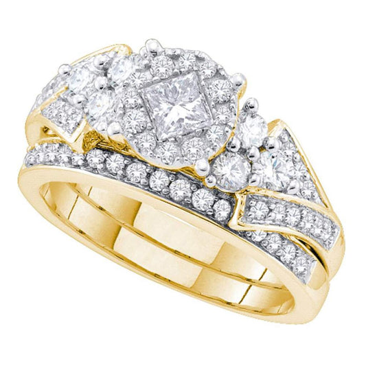 7/8CT-Diamond SOLEIL BRIDAL SET