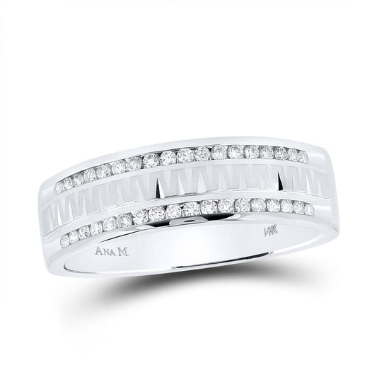 1/4CTW-Diamond ACCUSET MENS BAND