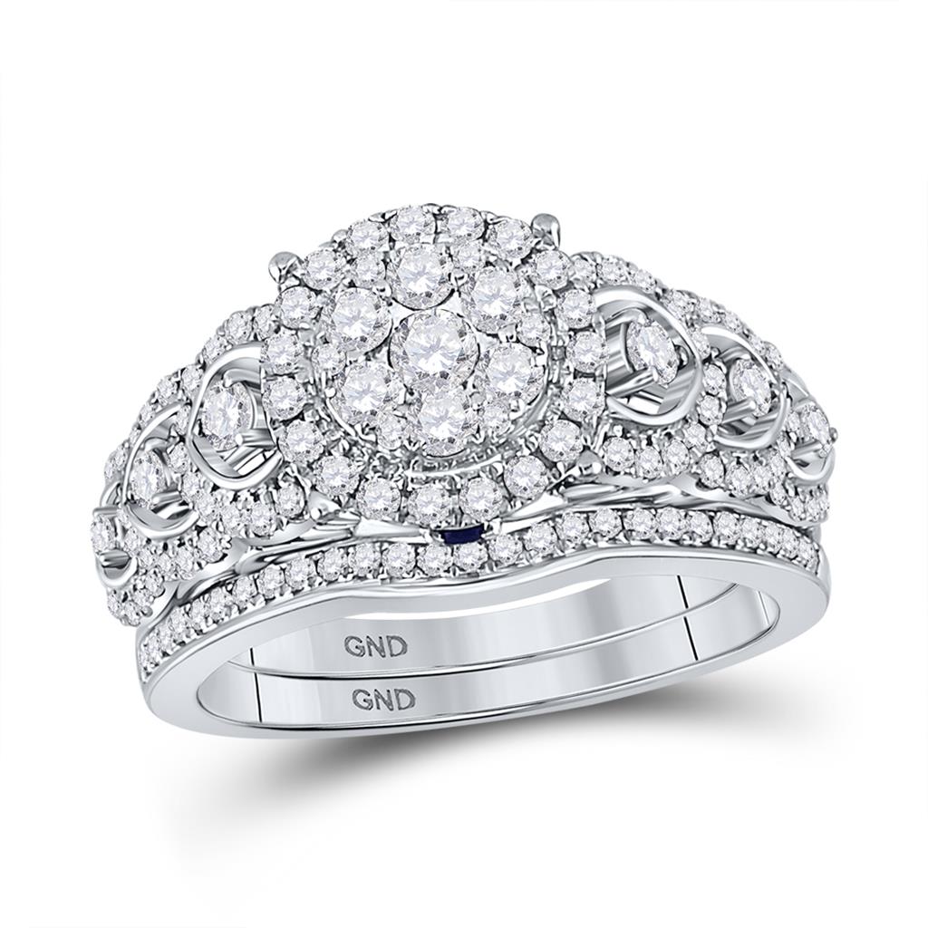 1CT-Diamond 1/20 SAPPHIRE CHERIE BRIDAL SET