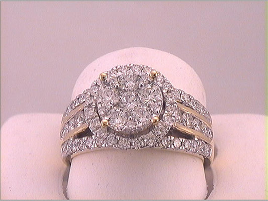 2  CTW-Diamond BRIDAL FASHION RING