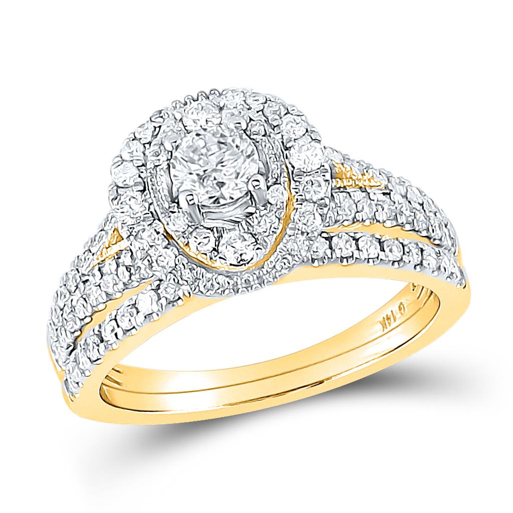 1CT-Diamond 1/3CT-CRD BRIDAL RING CERTIFIED