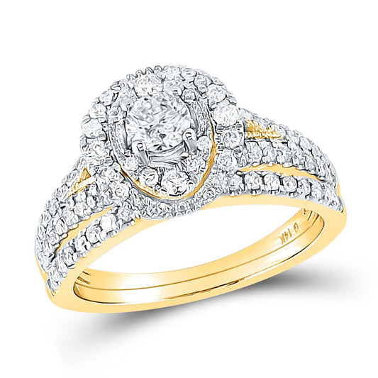 1CT-Diamond 1/3CT-CRD BRIDAL RING CERTIFIED