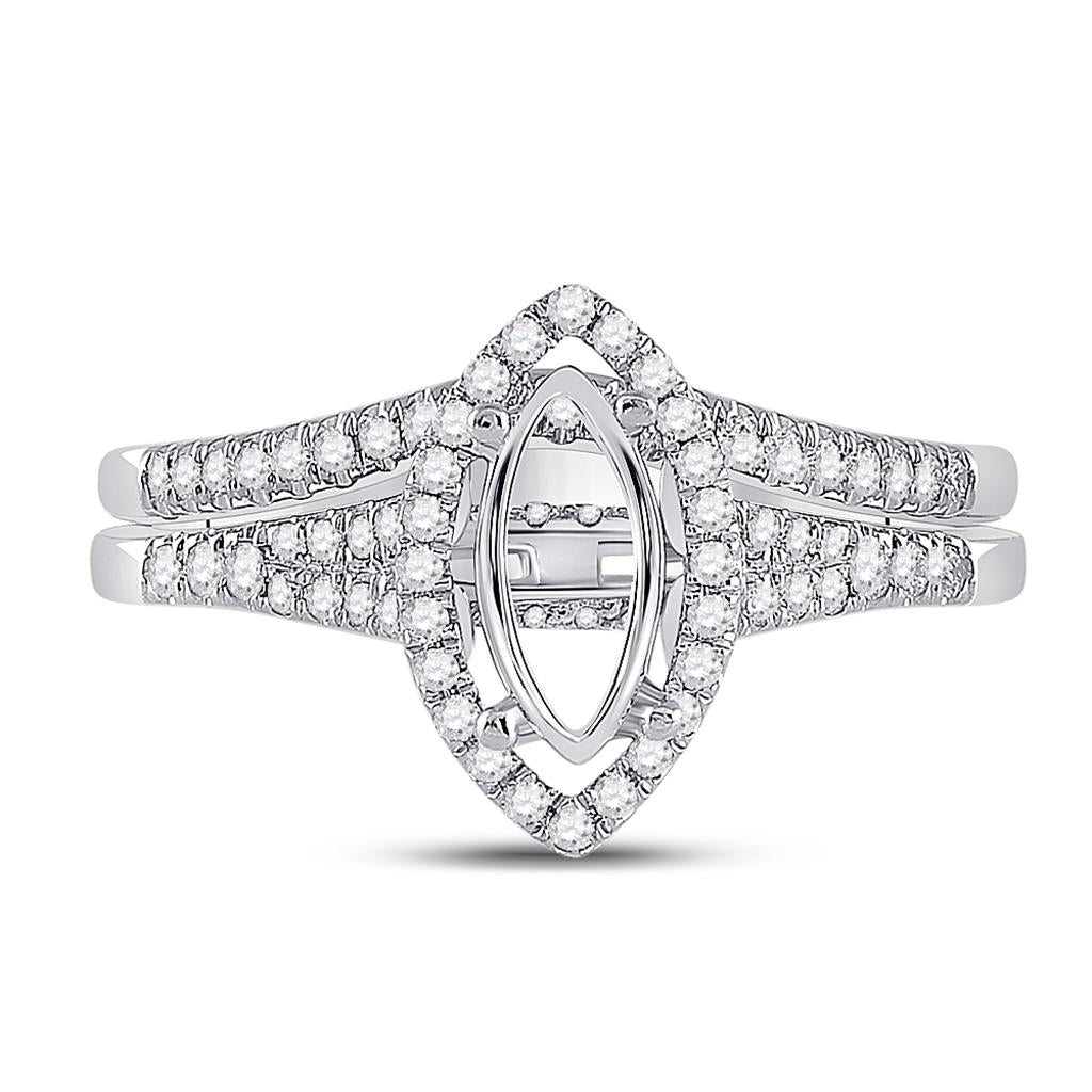 3/8CTW-Diamond SM 1CT-CMQ BRIDAL RING