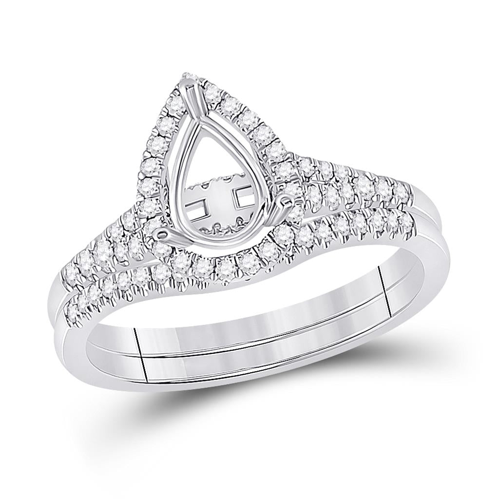 3/8CTW-Diamond SM 3/4CT-CPER BRIDAL RING