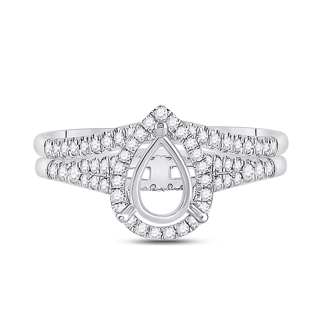 3/8CTW-Diamond SM 3/4CT-CPER BRIDAL RING