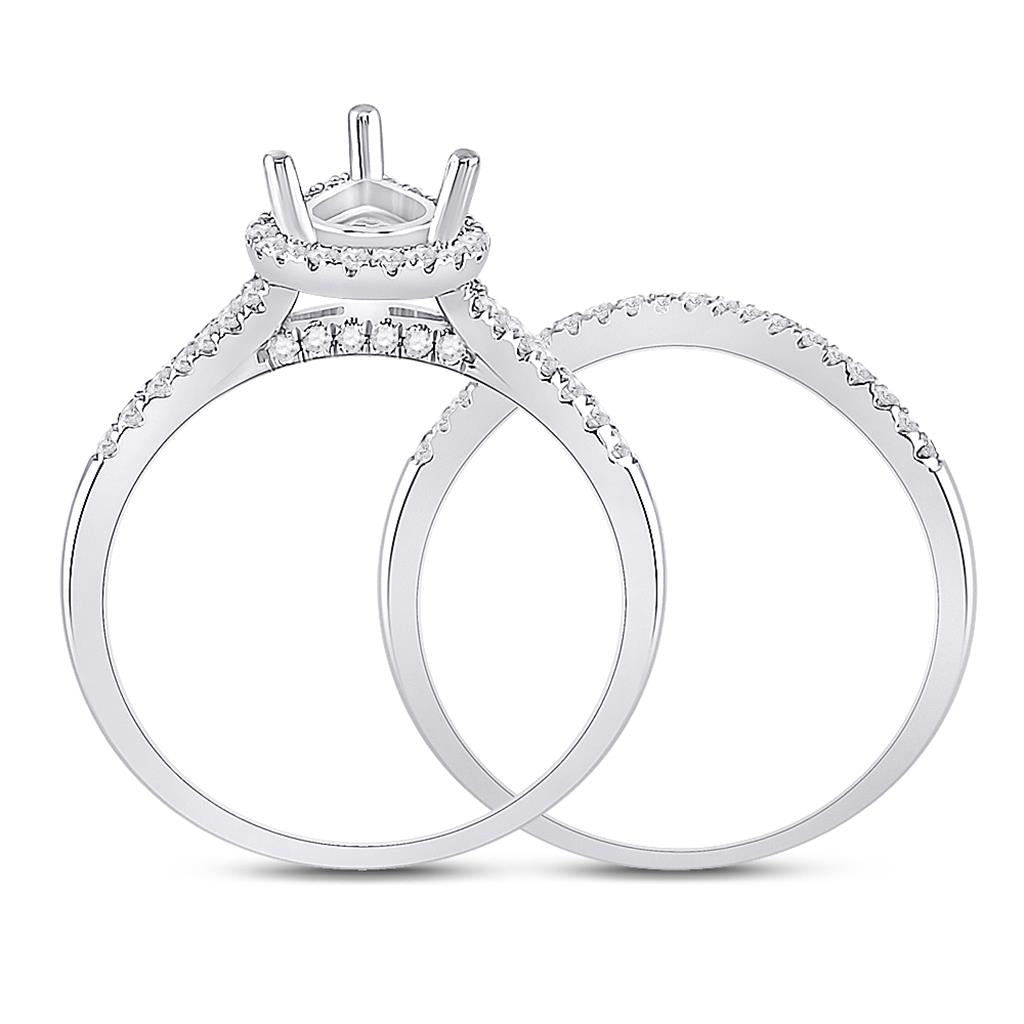 3/8CTW-Diamond SM 3/4CT-CPER BRIDAL RING