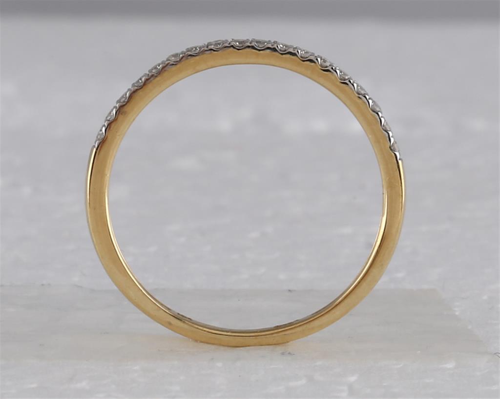 10k Yellow Gold Round Diamond Bridal Wedding Ring Set 1 Cttw