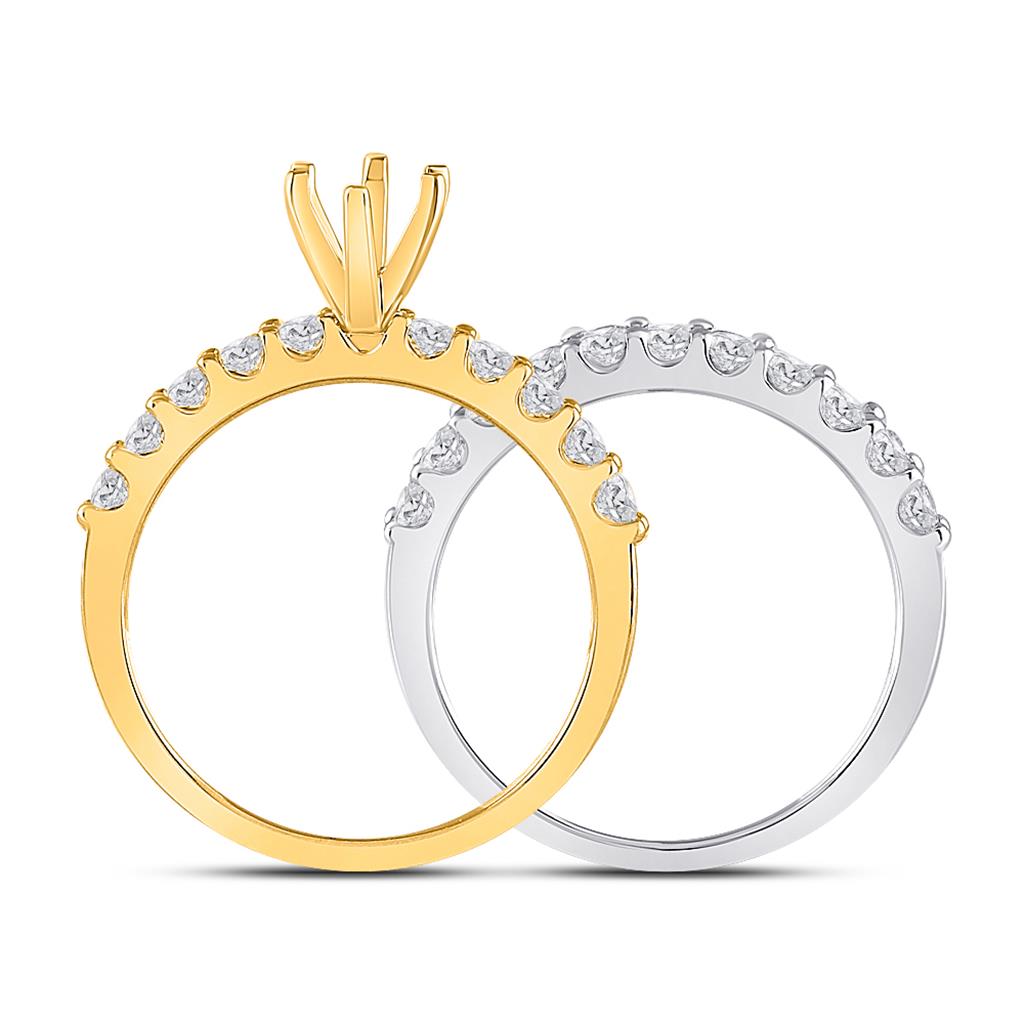 1CTW-Diamond SM 1 1/3CT-CMQ BRIDAL SET