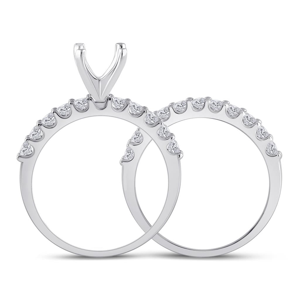 1CTW-Diamond SEMI-MOUNT 1 1/5CT-CEM BRIDAL SET