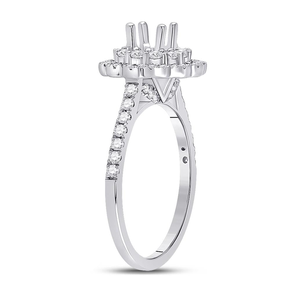 3/4CTW-Diamond SM 3/8CRD BRIDAL RING