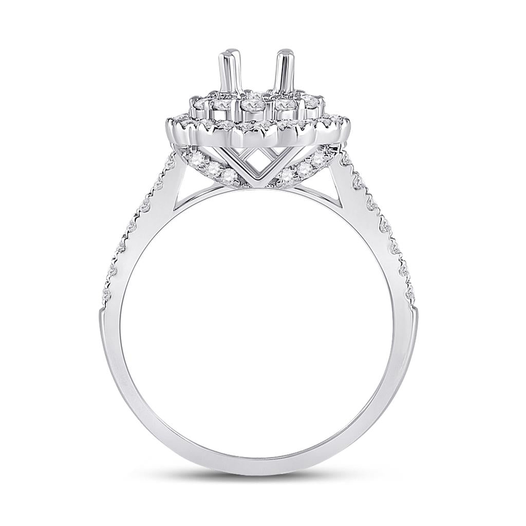 3/4CTW-Diamond SM 3/8CRD BRIDAL RING