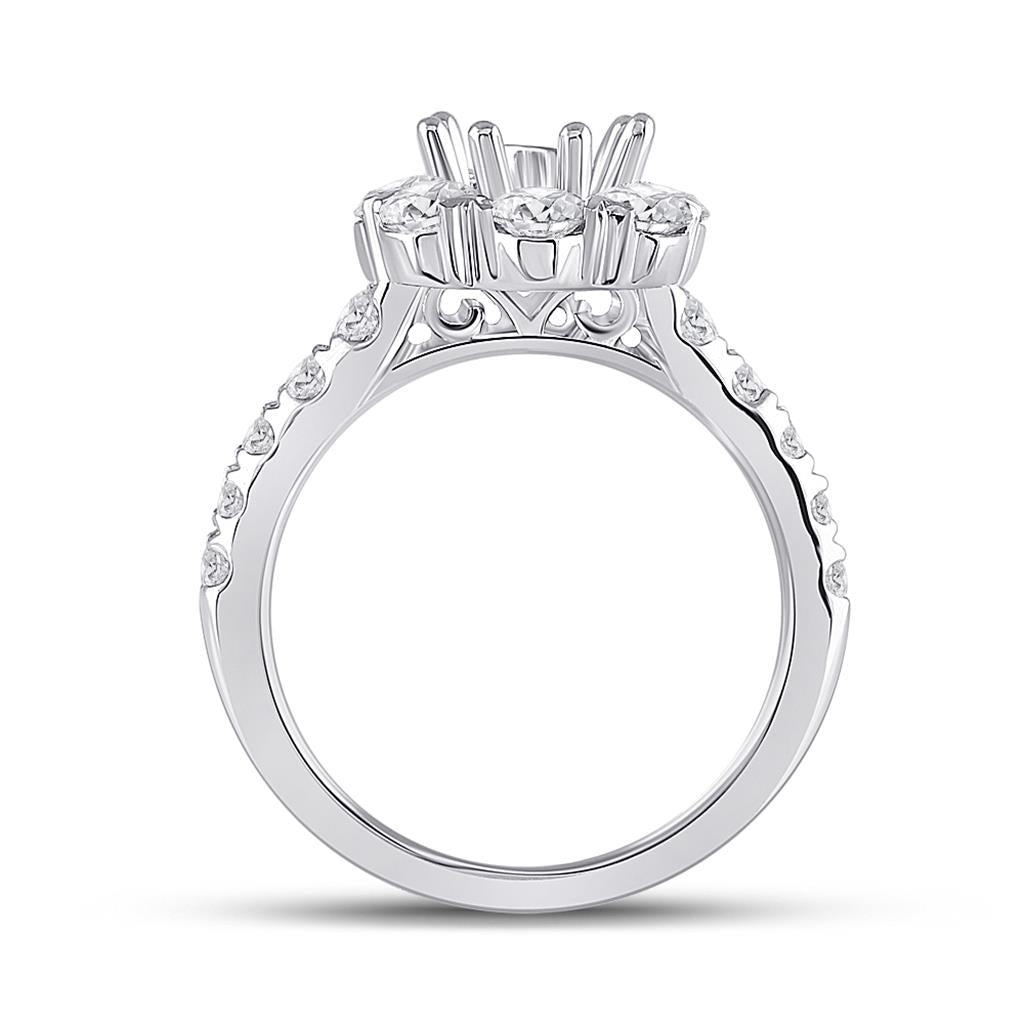 2 CT-Diamond SM 1CT-CPEAR BRIDAL RING