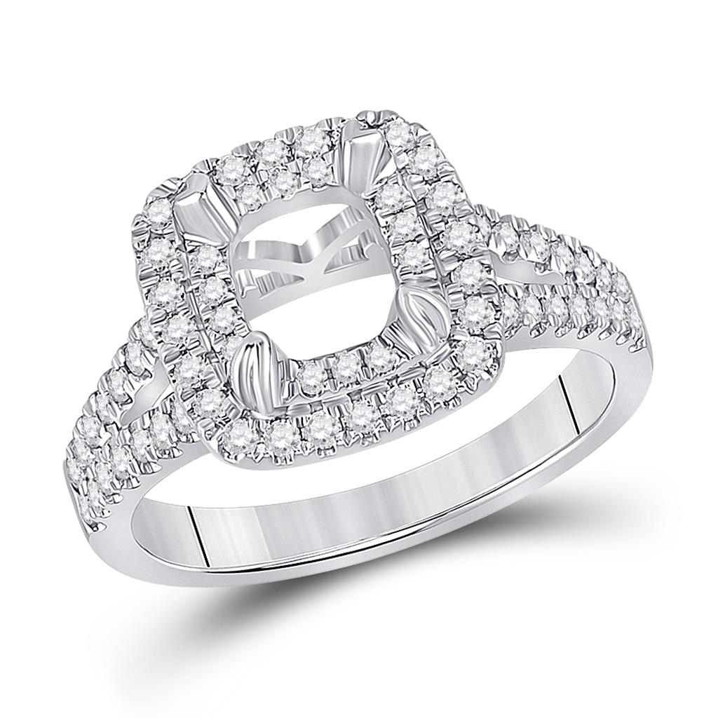 5/8CT-Diamond SM 1 1/4CT-CCUSHION BRIDAL RING