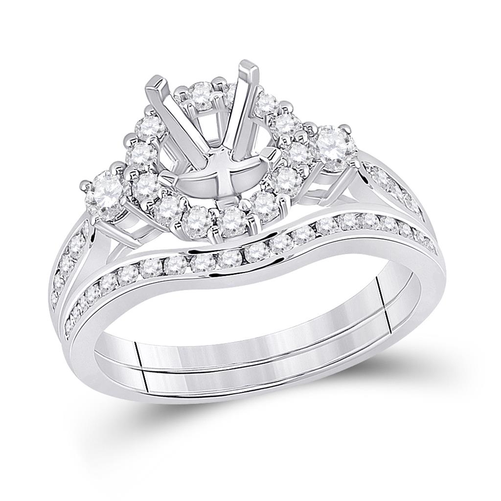 3/4CT-Diamond SM 1 1/2CT-CRD BRIDAL SET