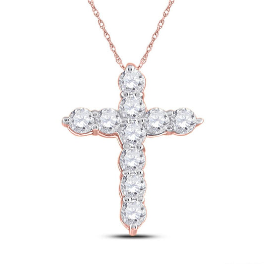 1/4CT-Diamond CROSS PENDANT