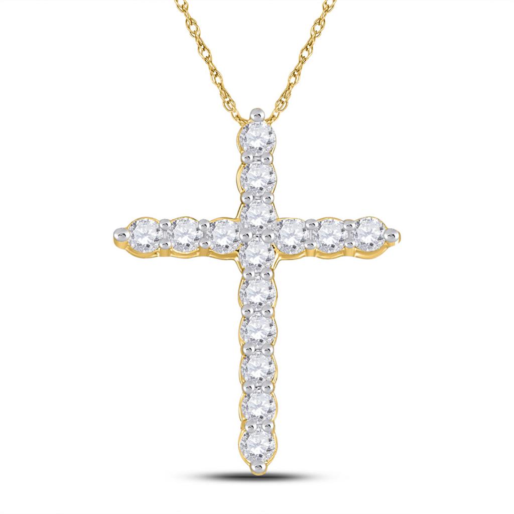 1/2CT-Diamond CROSS PENDANT