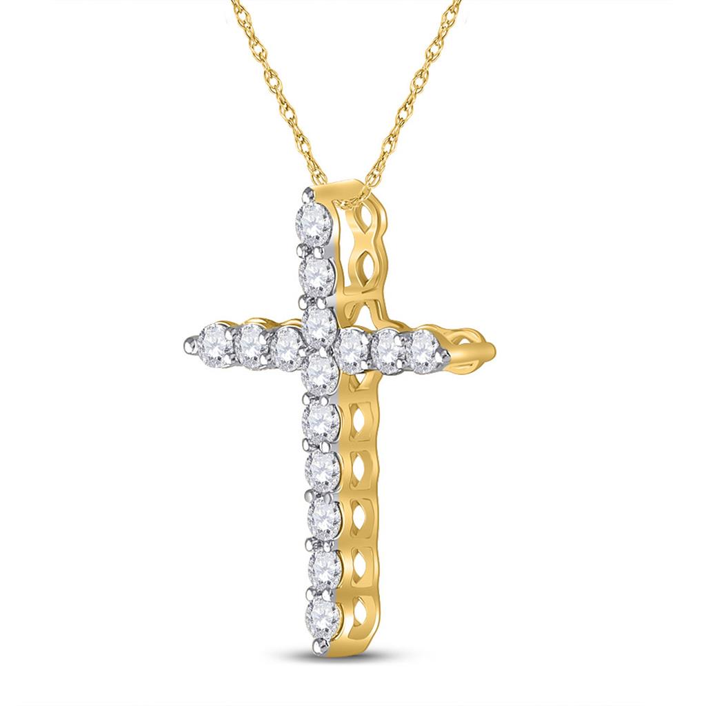 1/2CT-Diamond CROSS PENDANT