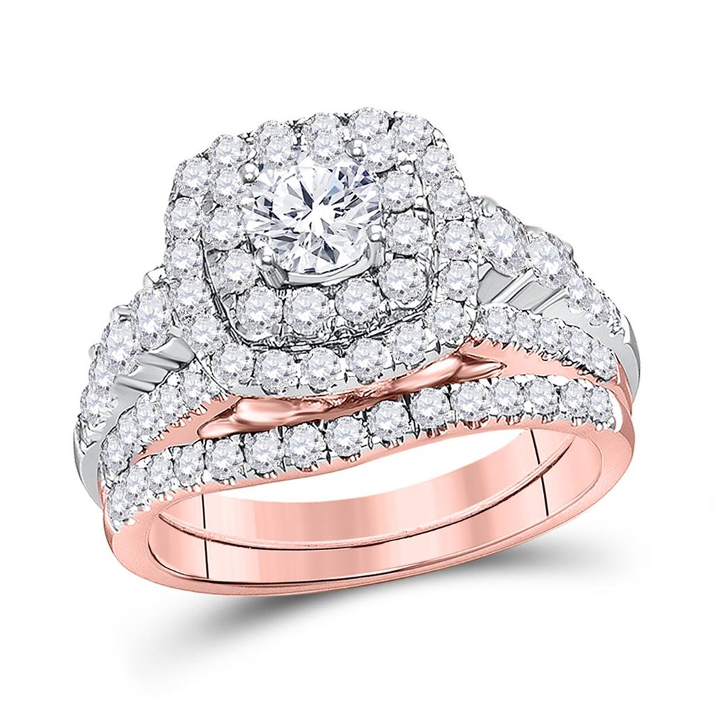 2CT-Diamond 1/2CT-CRD BELLISIMO BRIDAL SET CERTIFIED