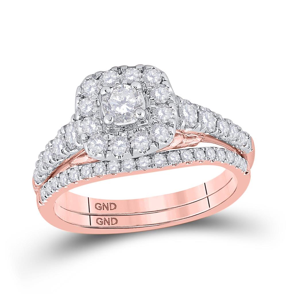 1CT-Diamond 1/5CT-CRD BELLISIMO BRIDAL SET CERTIFIED