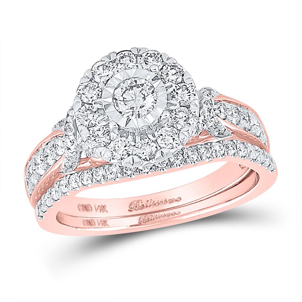 1CT-Diamond 1/5CT-CRD BELLISSIMO BRIDAL SET CERTIFIED