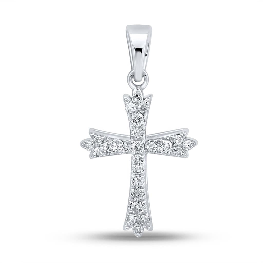 1/4CTW-Diamond CROSS PENDANT