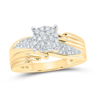 10k Yellow Gold 3/8CTW-DIA NICOLE ENGAGEMENT RING