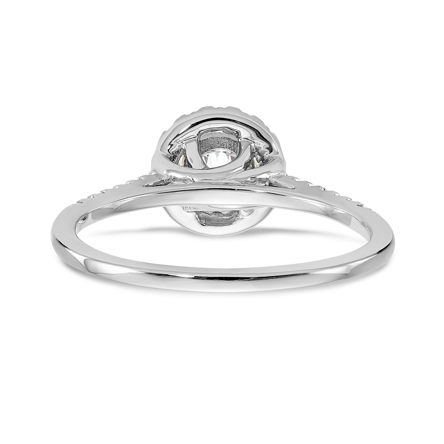 3/4 Ct. T.W. Natural Diamond Halo Engagement Ring in 14K White Gold