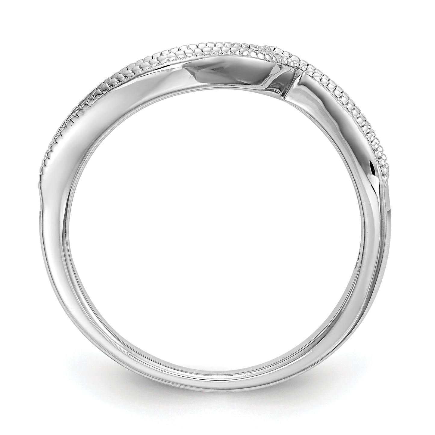 14kw Diamond Contoured Wedding Band