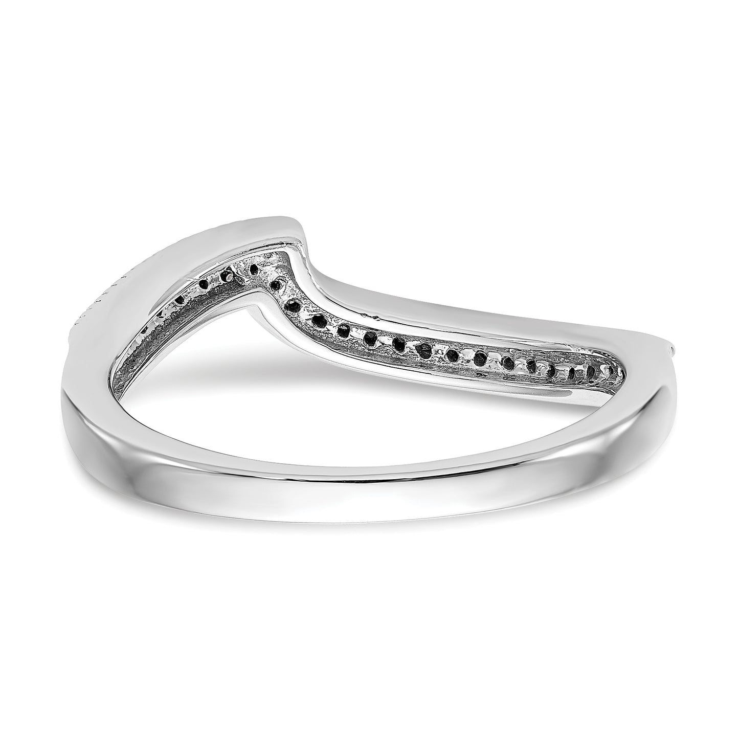 14kw Diamond Contoured Wedding Band