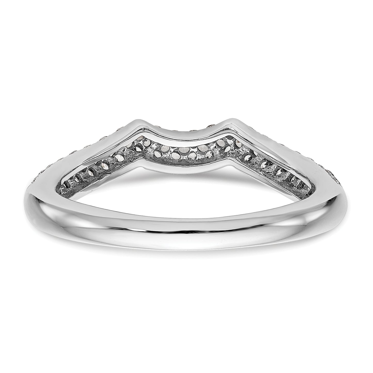 14kw Diamond Contoured Wedding Band