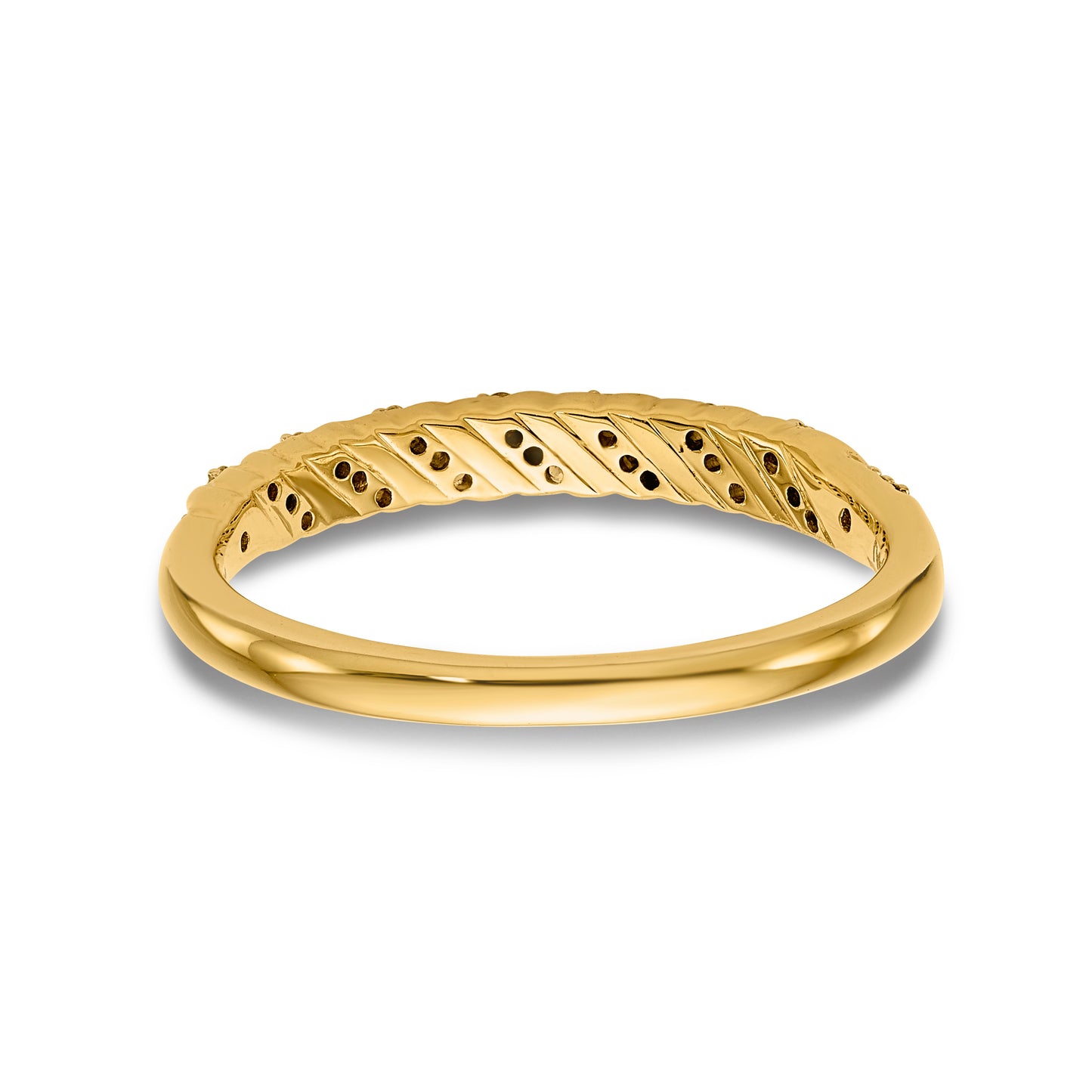 14K Diamond Wedding Band