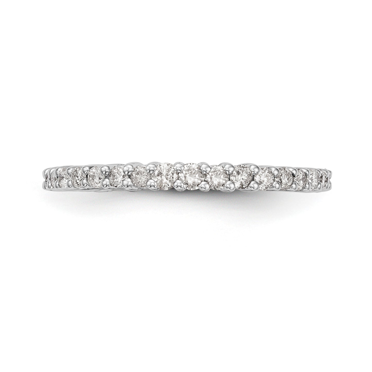 14k White Gold Diamond Wedding Band