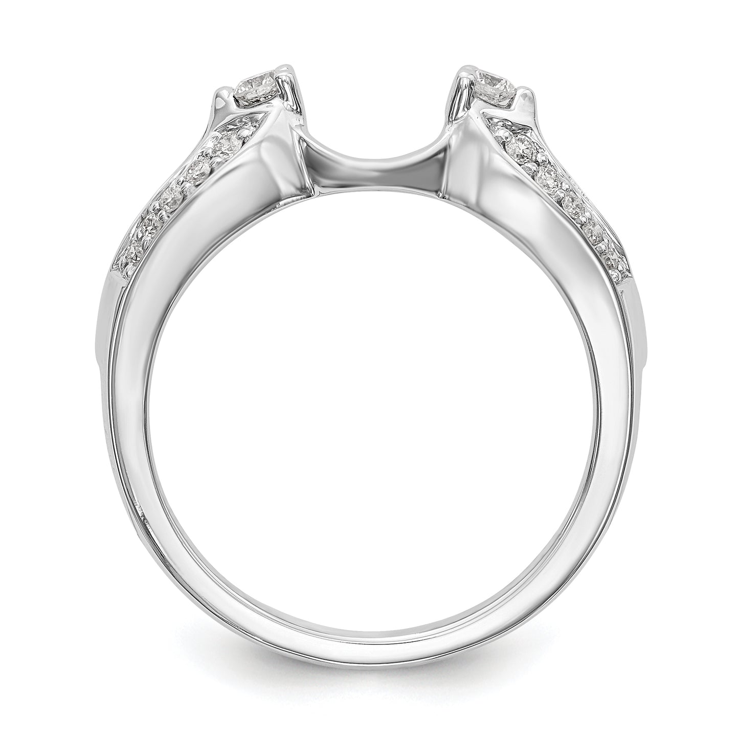 14K White Gold Diamond Wrap