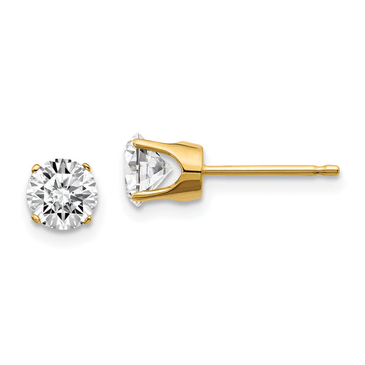 14ky 1.00ct. I2 K L Diamond Stud Push on Post Earrings