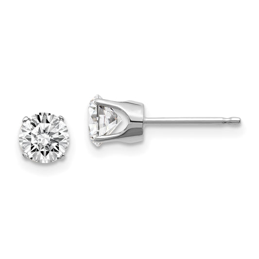 14kw 1.00ct. I2 K L Diamond Stud Push on Post Earrings