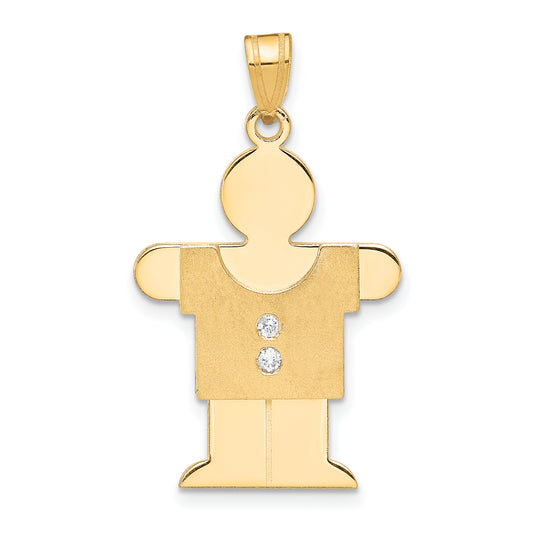 14k VS Diamond kid pendant