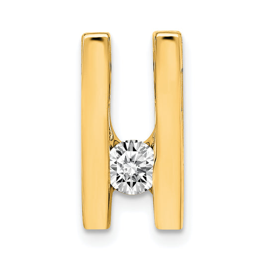 14k AA 4.1mm Diamond Slide