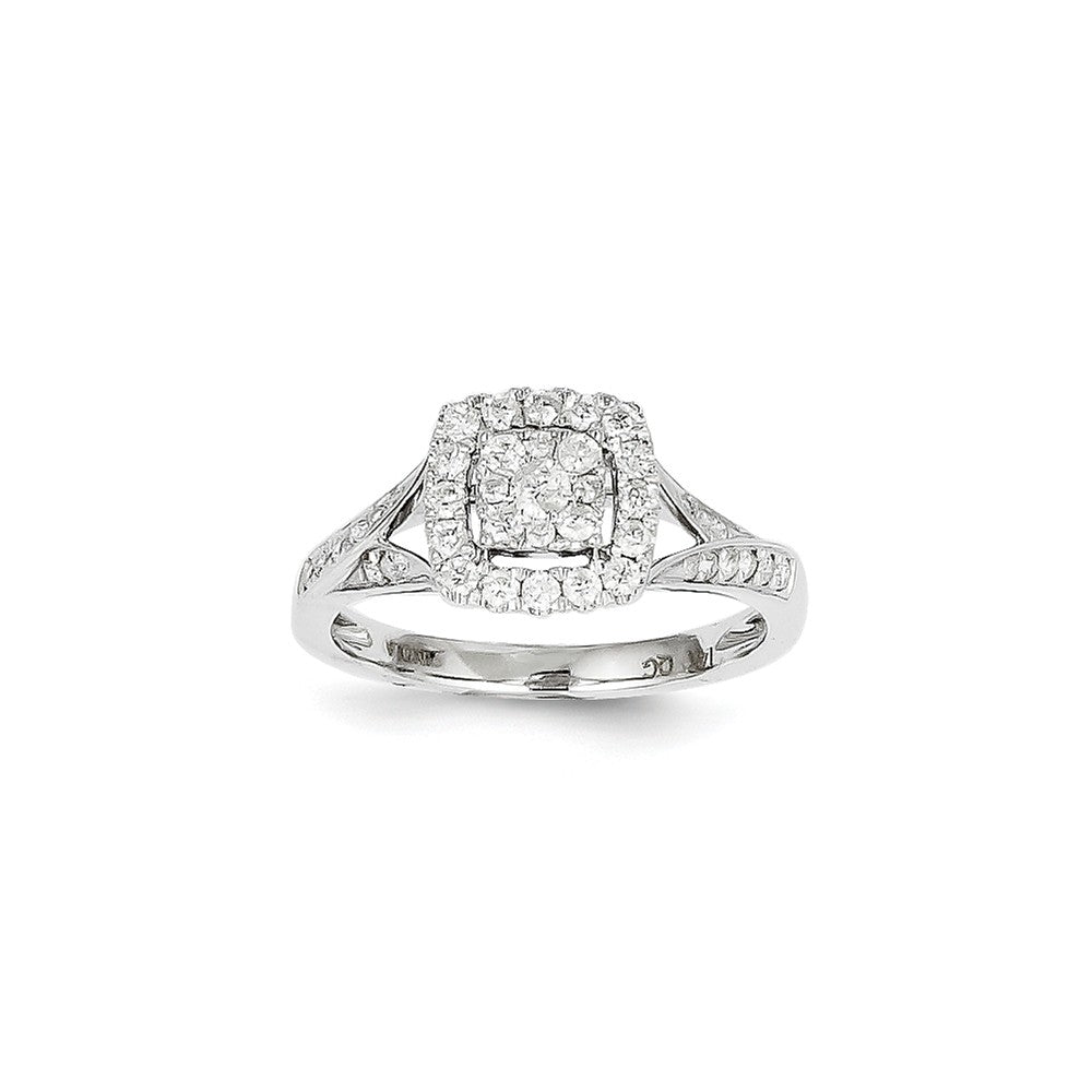 14k White Gold Diamond Ring